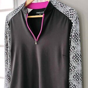 Maggie Lane Black 1/4 Zip Pullover
